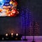 6ft. Orange & Purple LED Pre-Lit Halloween Black Willow Artificial Fall Tree